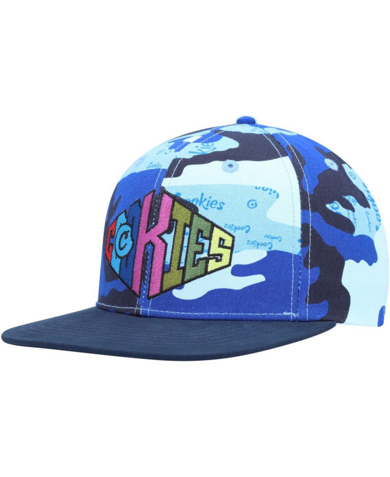 Мужская синяя камуфляжная кепка Snapback Across the Board Cookies