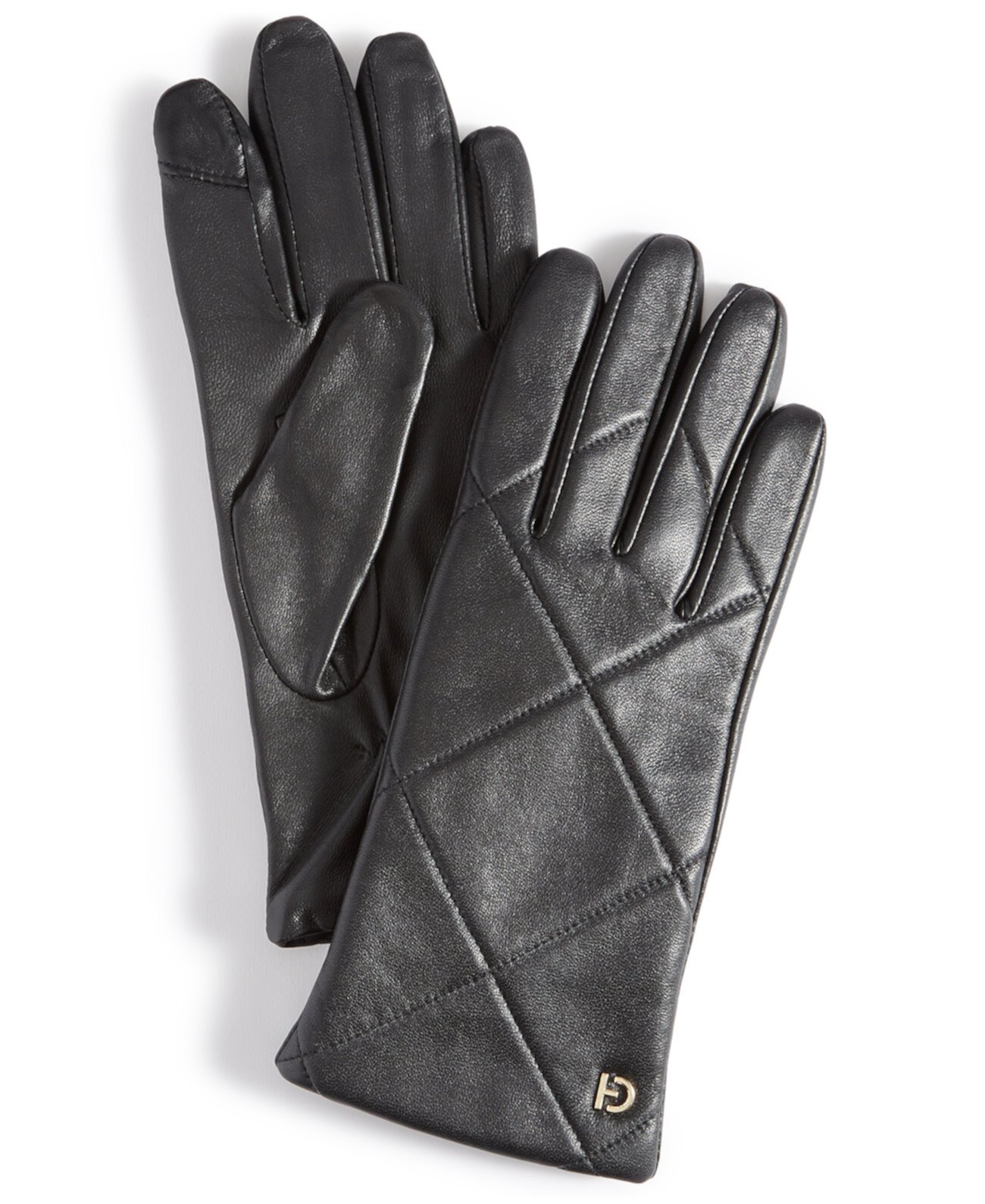 Женские стеганые кожаные перчатки Cole Haan