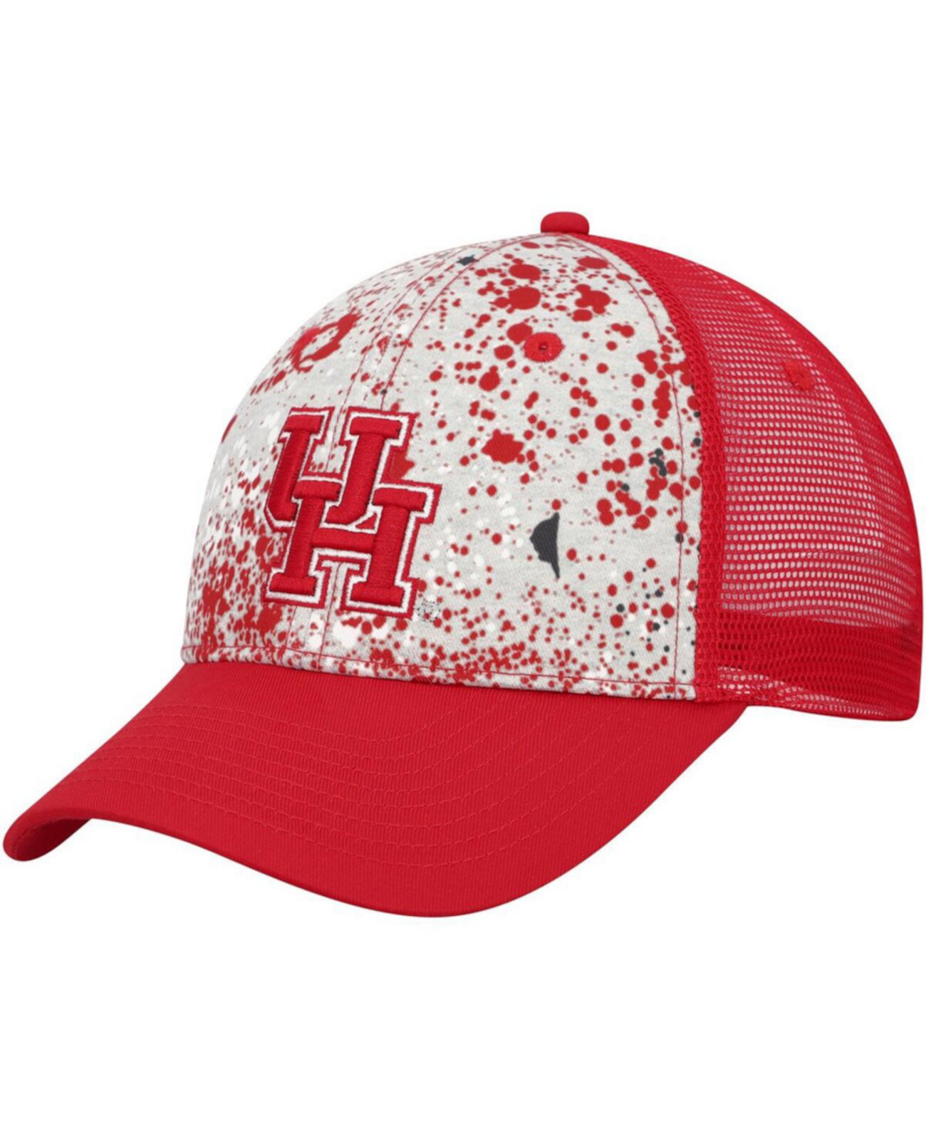 Бейсболка Colosseum Серо-красная Houston Cougars Love Fern Trucker Snapback Colosseum