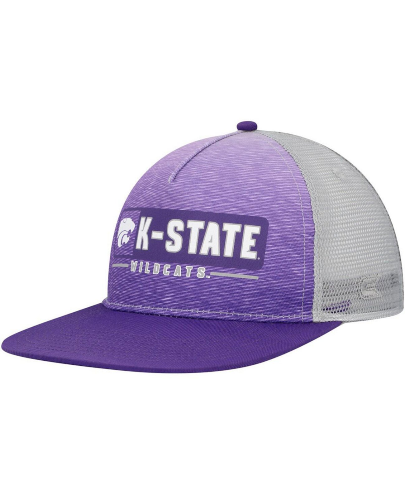 Бейсболка Colosseum Мужская Фиолетово-Серая Kansas State Wildcats Snapback Colosseum