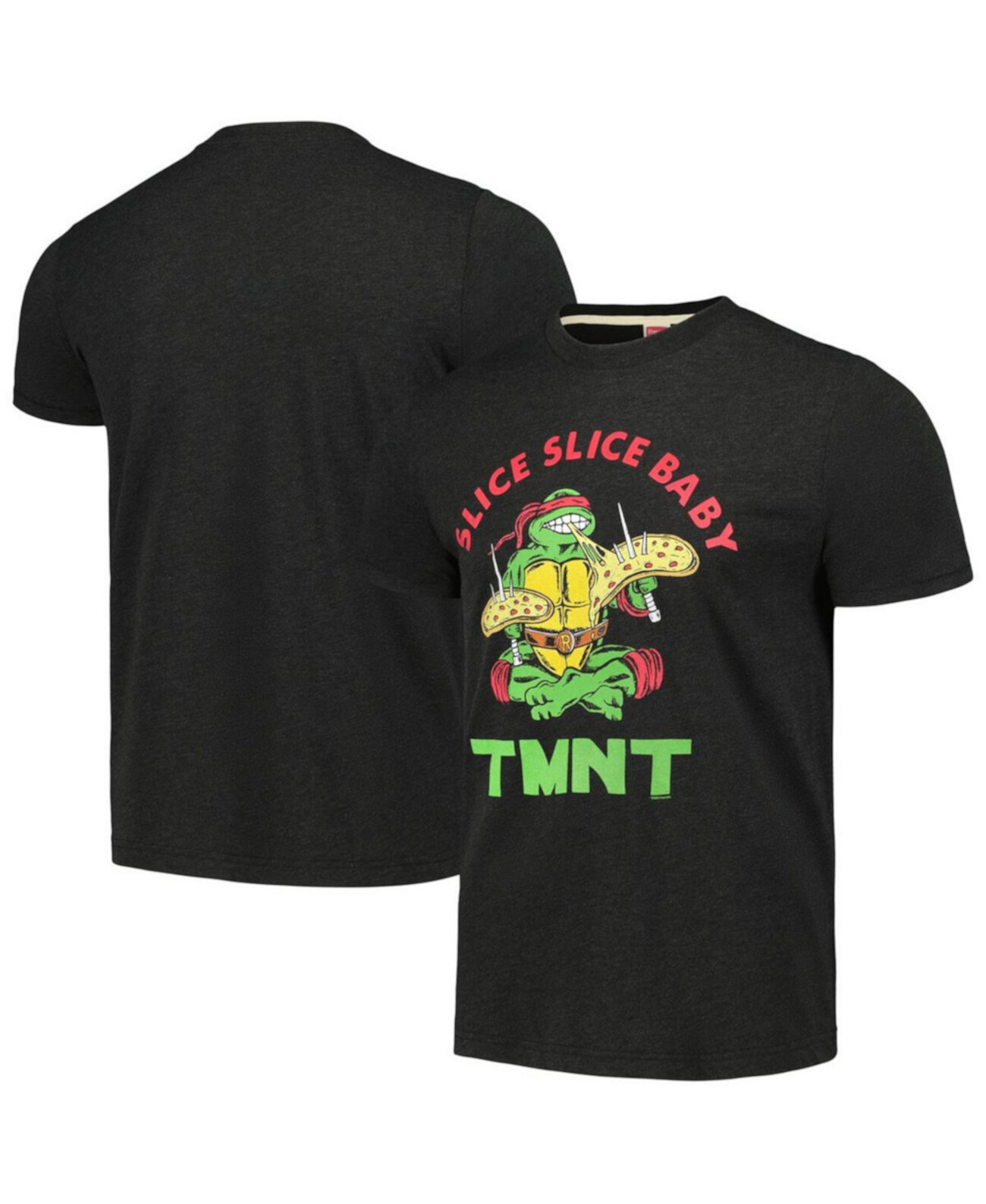 Мужская и женская угольная футболка Tri-Blend Teenage Mutant Ninja Turtles Homage