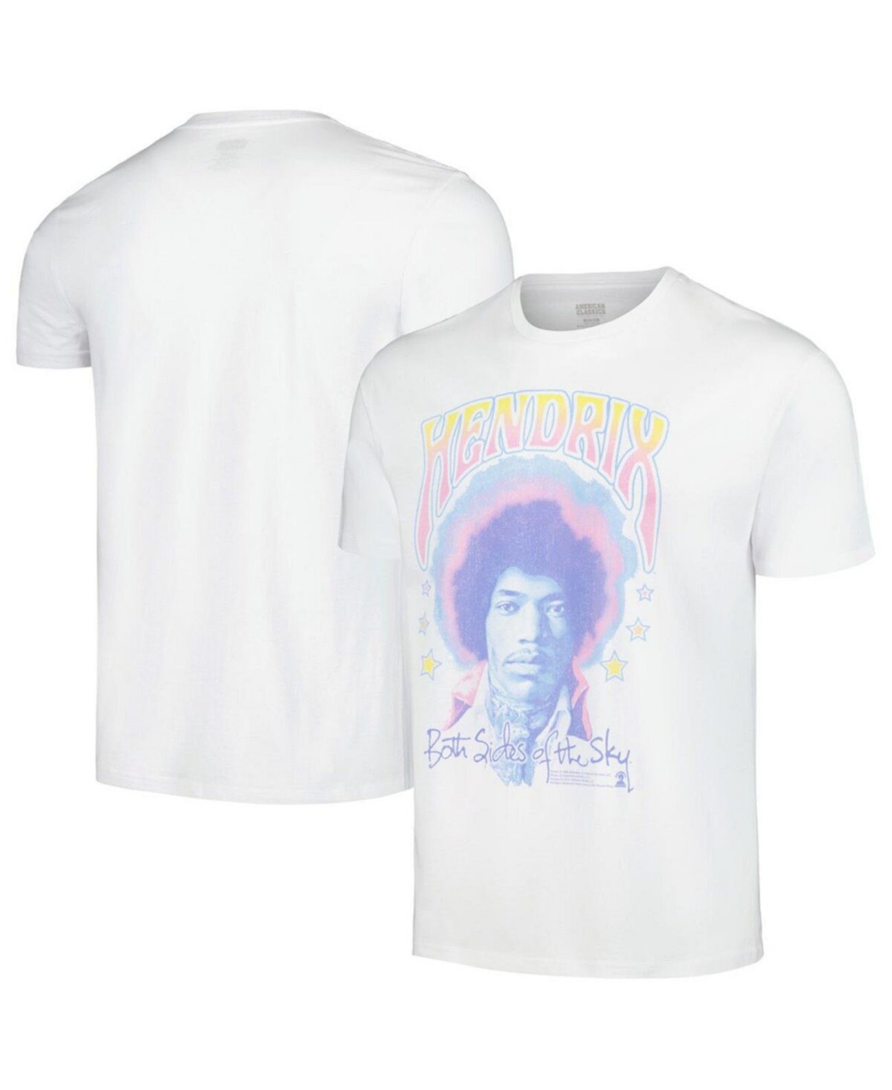 Мужская белая футболка Jimi Hendrix Both Sides Of The Sky пастельных тонов American Classics