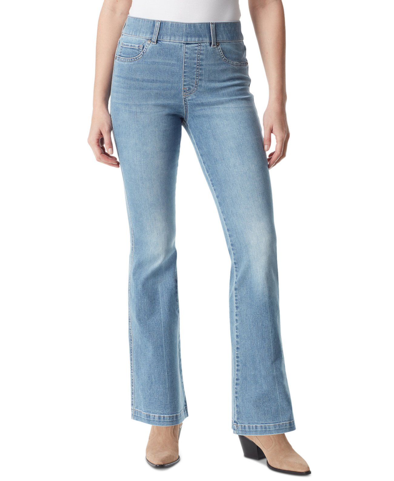 Women's Shape Effect Pull-On Flared-Leg Jeans Gloria Vanderbilt