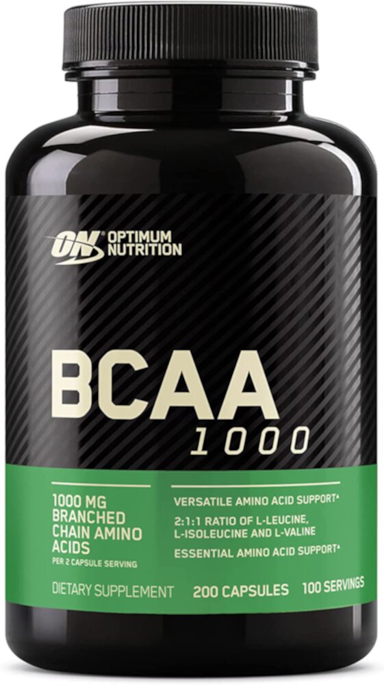 BCAA 1000 - Версатильная поддержка аминокислот - 200 капсул - Optimum Nutrition Optimum Nutrition
