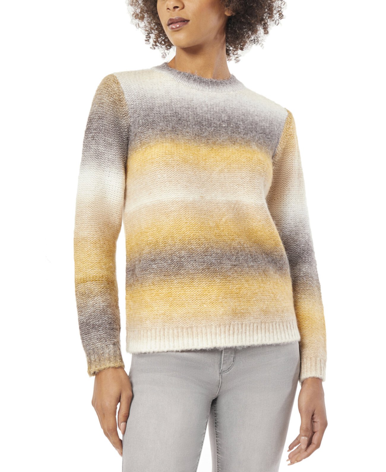 Женский свитер с круглым вырезом и эффектом омбре Jones New York