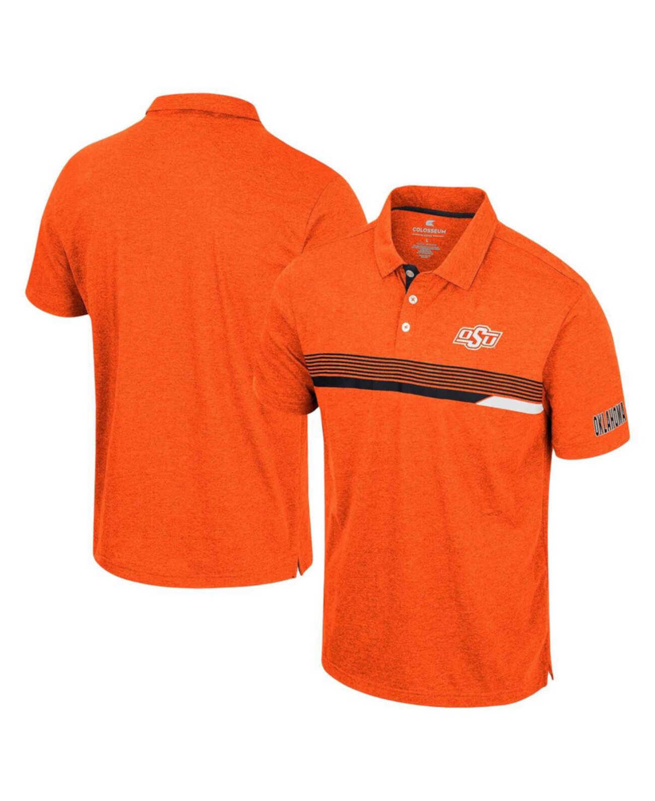 Мужская оранжевая рубашка-поло Oklahoma State Cowboys No Issueo Colosseum