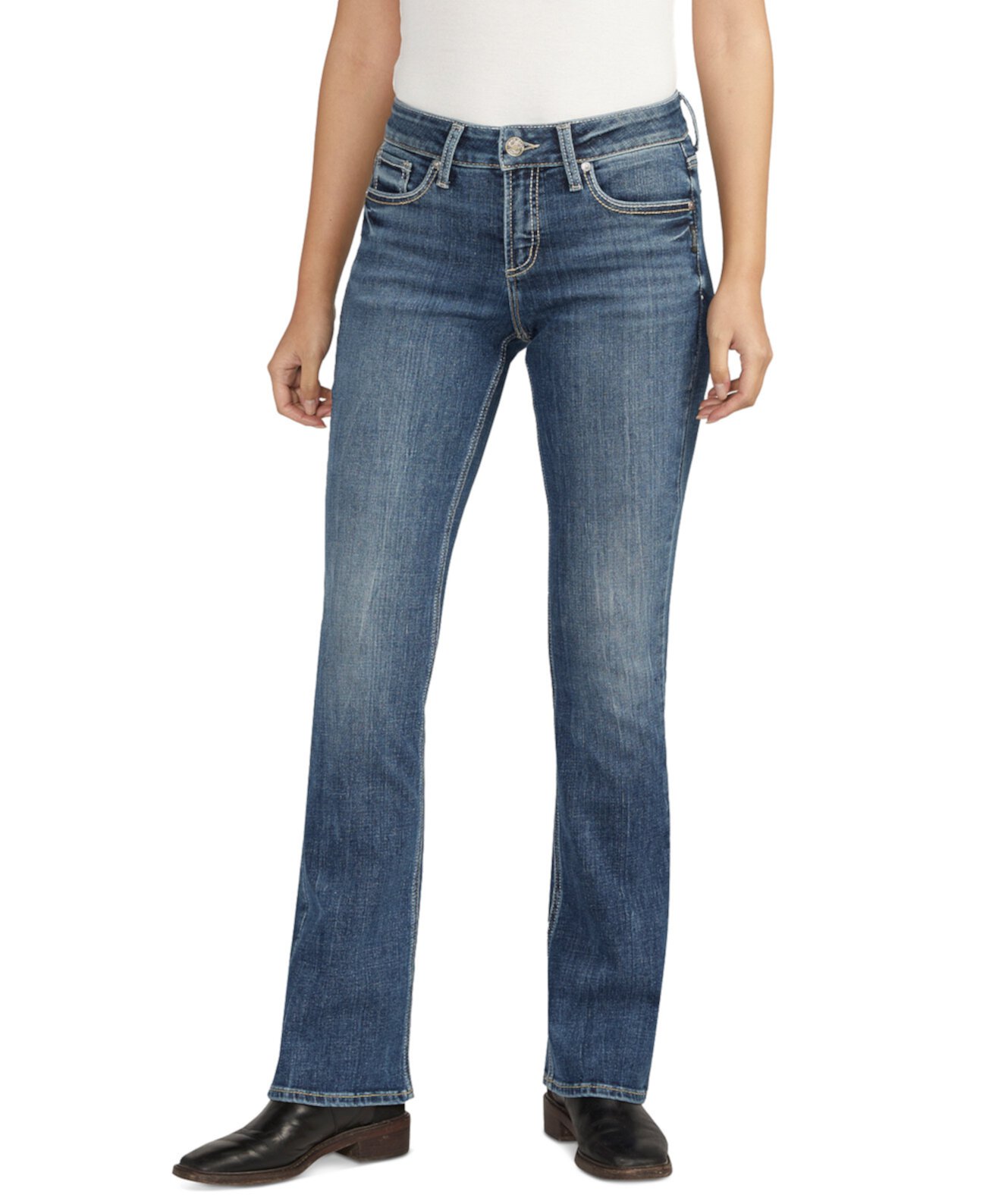 Женские джинсы Elyse Bootcut со средней посадкой Silver Jeans Co.
