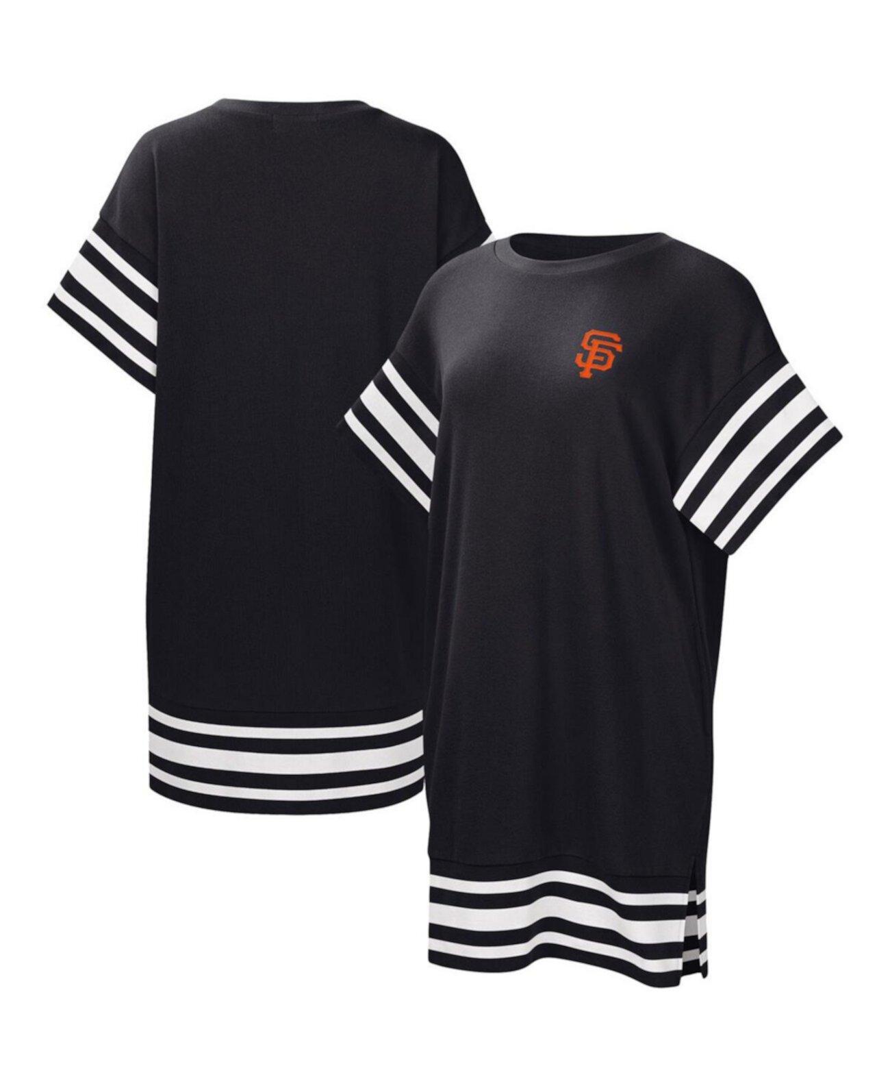 Черное женское платье-футболка San Francisco Giants Cascade Cascade Touch