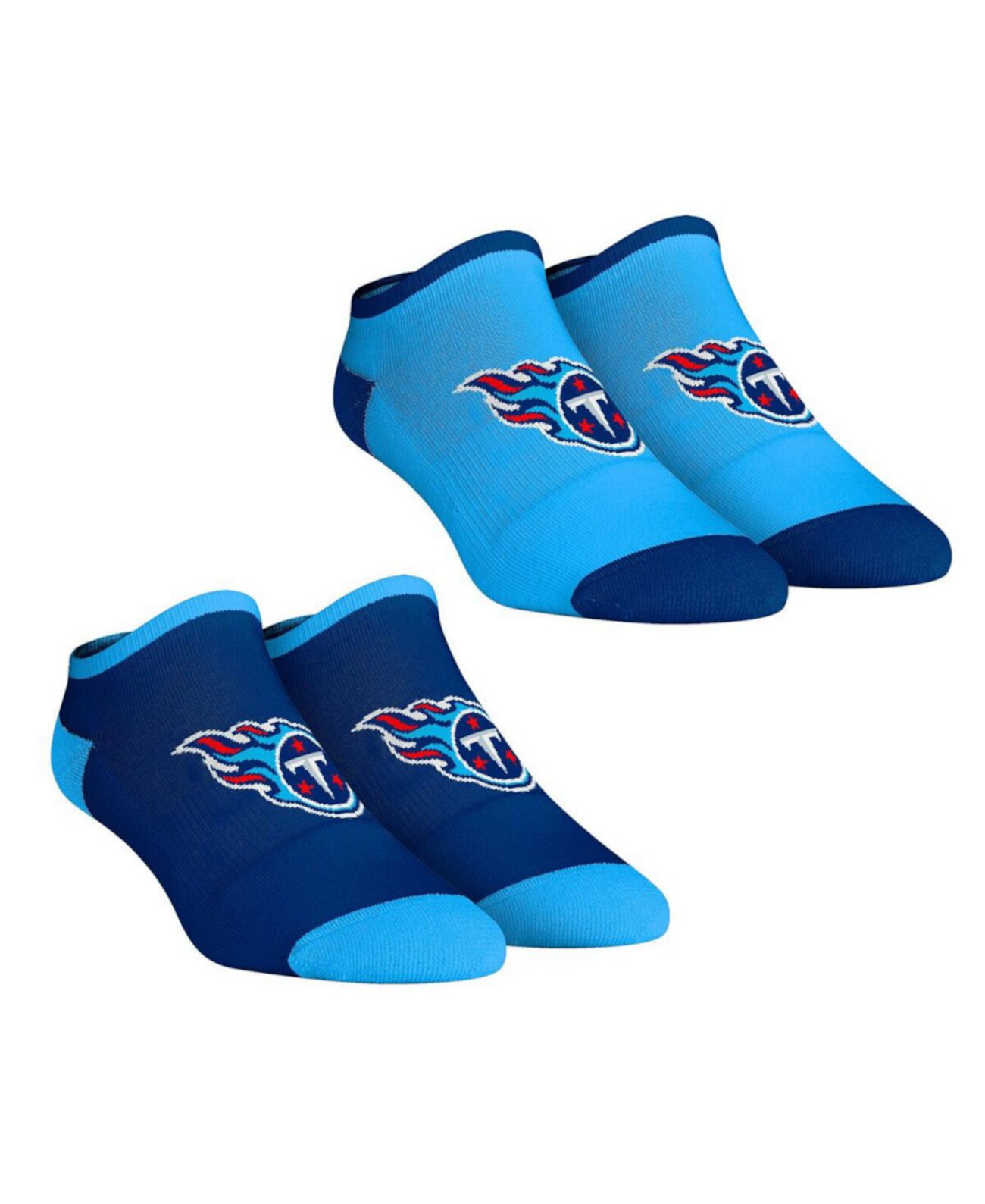 Женские носки Tennessee Titans Core Team, комплект из 2 коротких носков до щиколотки Rock 'Em