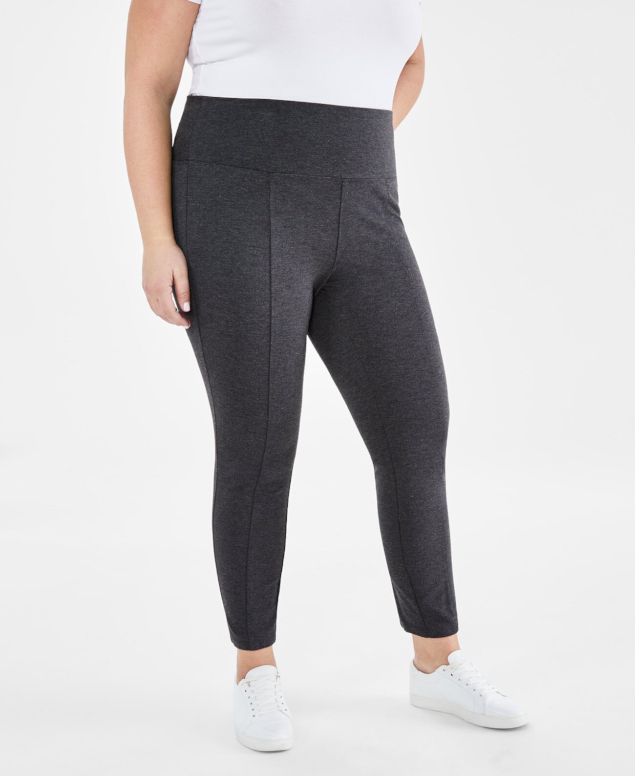 Трикотажные брюки больших размеров без застежки, созданные для Macy's Style & Co