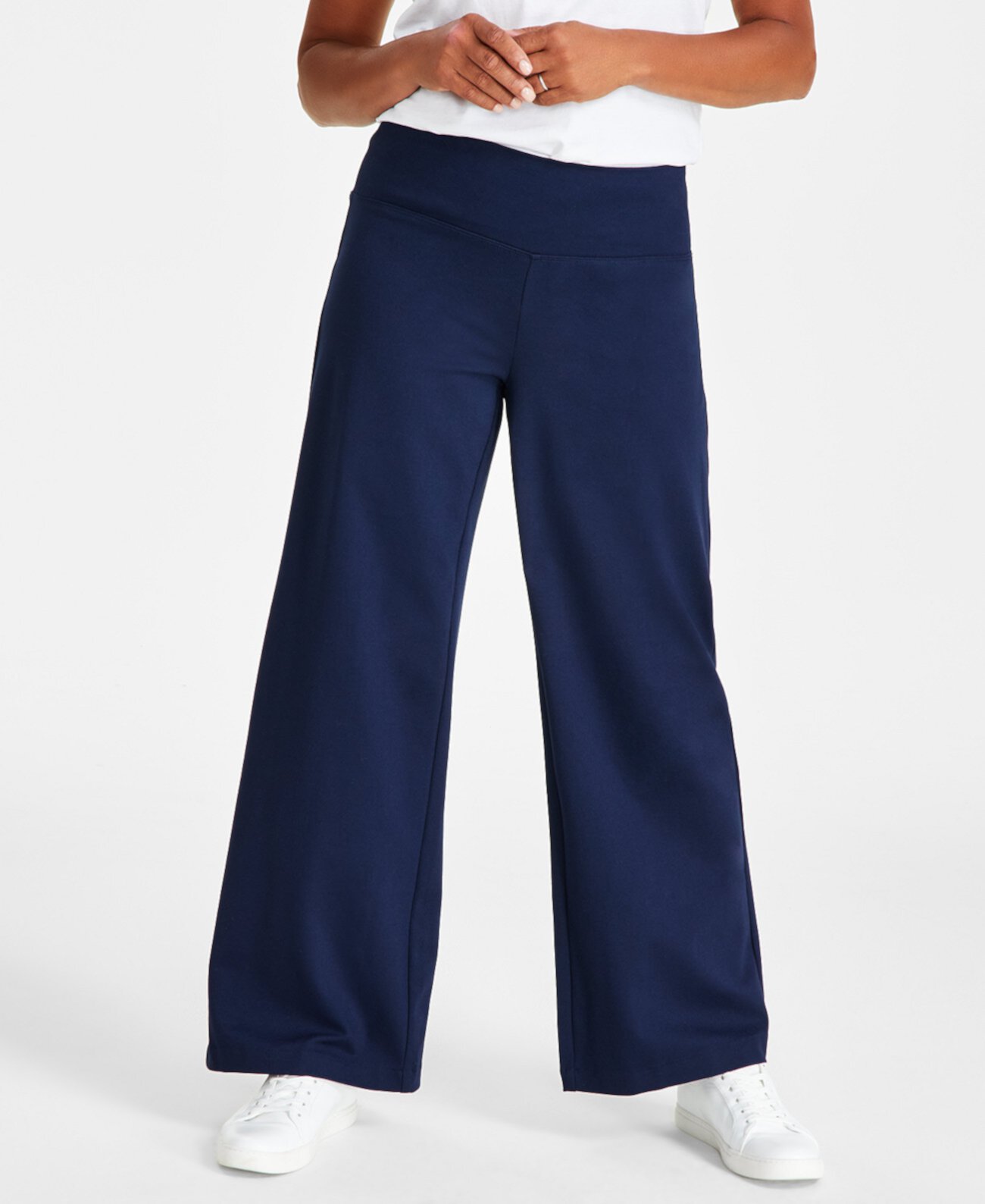 Миниатюрные широкие брюки без застежек, созданные для Macy's Style & Co