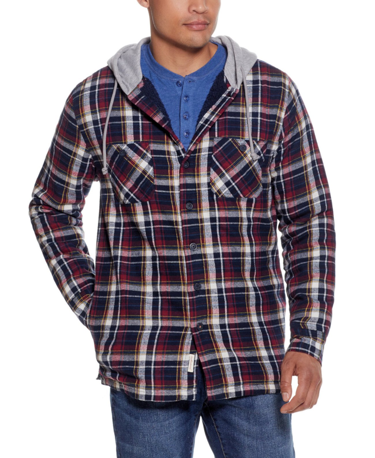Мужская куртка-рубашка с капюшоном на флисовой подкладке Weatherproof Vintage Weatherproof Vintage