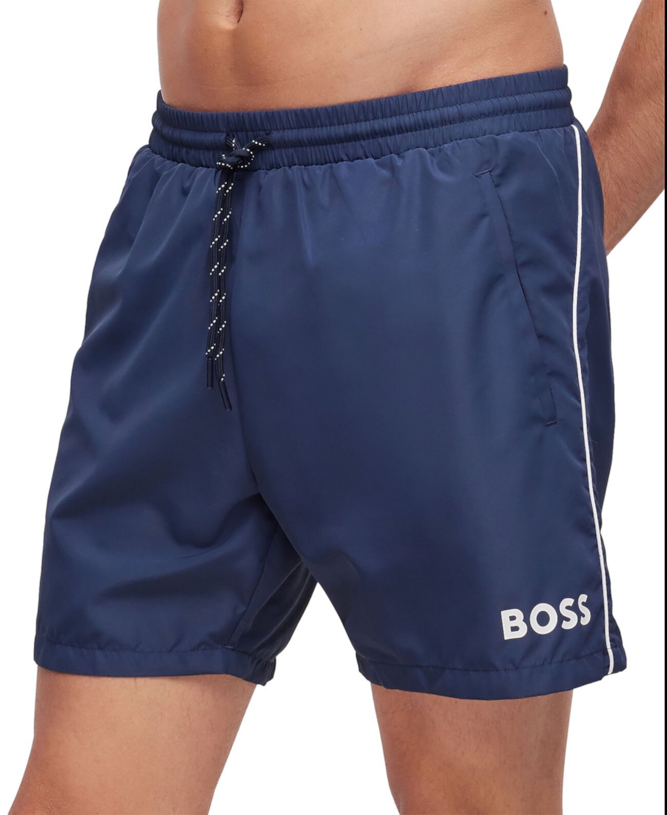 Мужские быстросохнущие шорты для плавания с логотипом BOSS