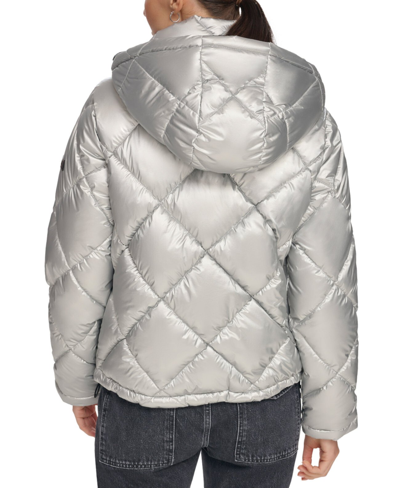 Женское Стеганое Пуховое Пальто с Капюшоном DKNY DKNY