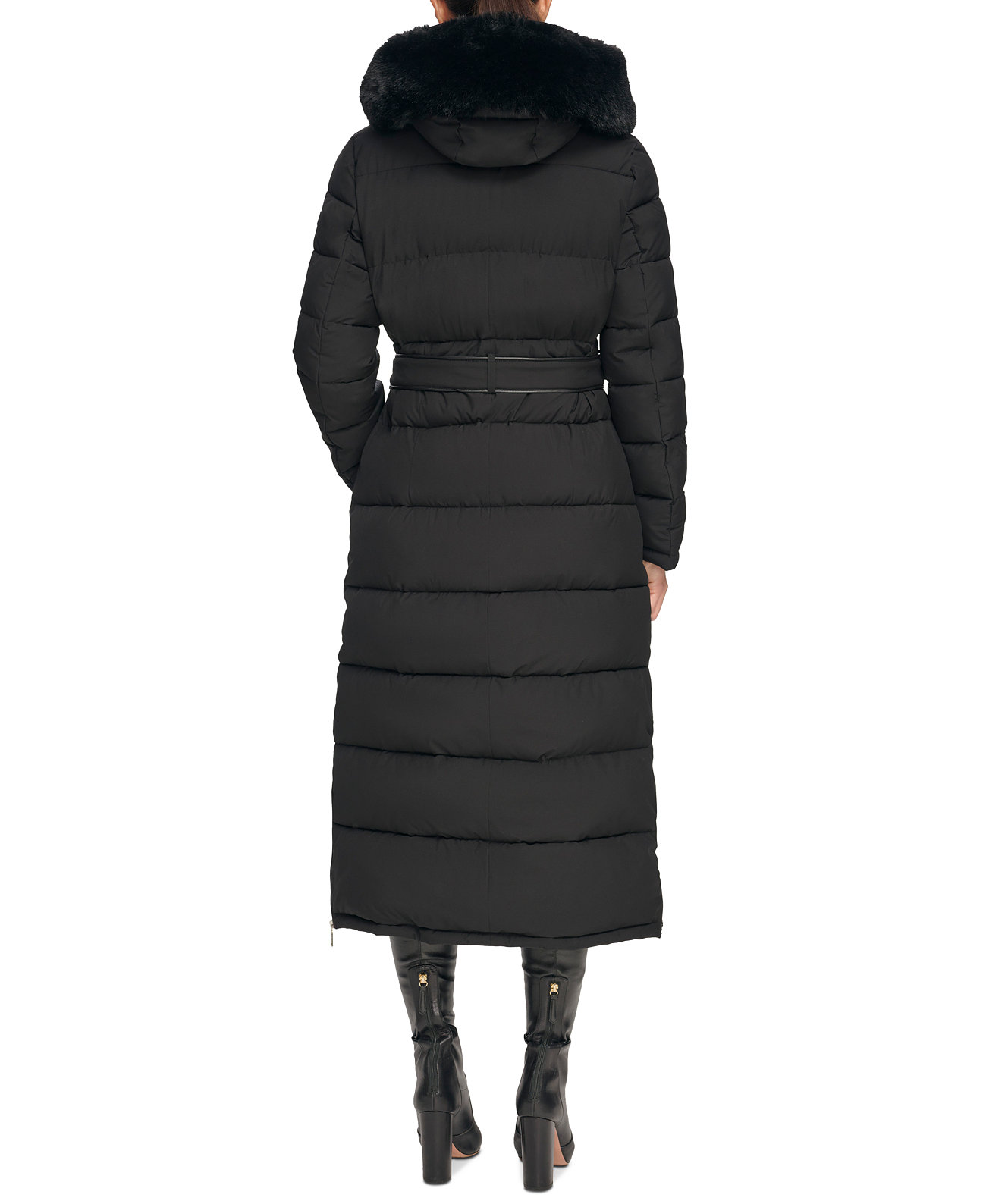 Женское Пуховое Пальто с Искусственным Мехом на Капюшоне DKNY DKNY
