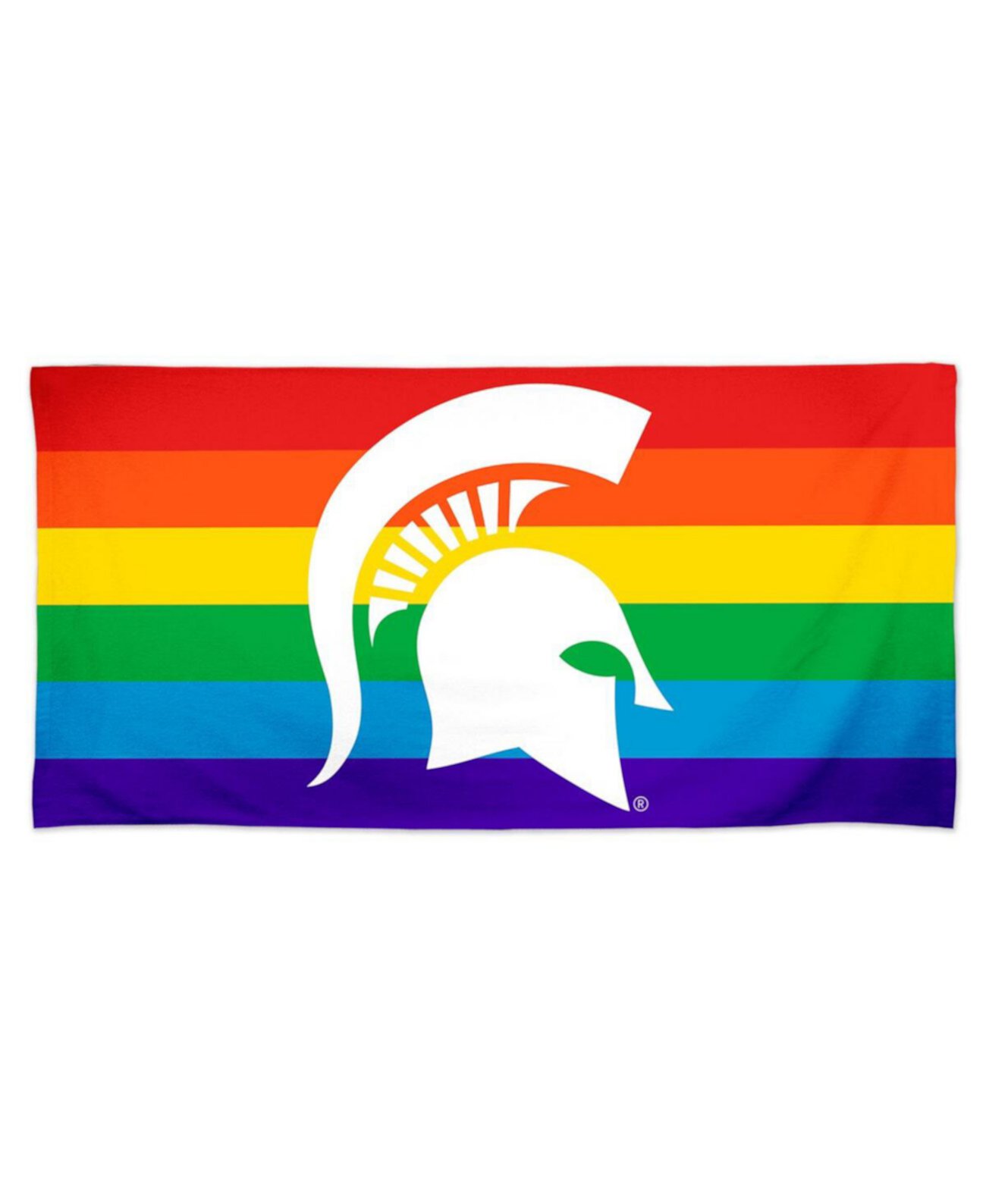 Яркое пляжное полотенце Michigan State Spartans 76 см х 152 см Wincraft