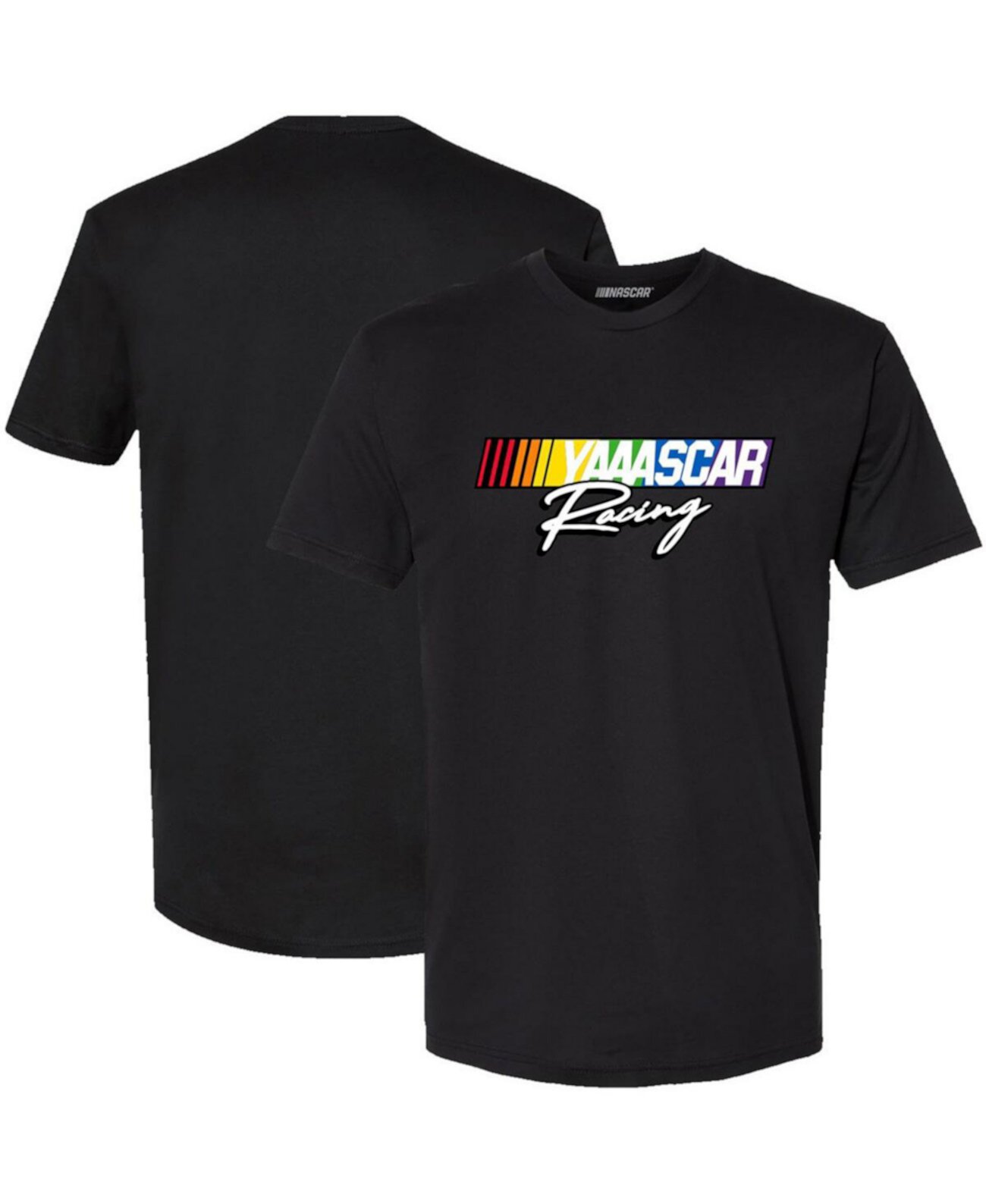 Мужская черная футболка NASCAR Racing Checkered Flag Sports