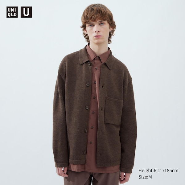 Мужская Повседневная куртка Uniqlo Knitted Overshirt Jacket Uniqlo