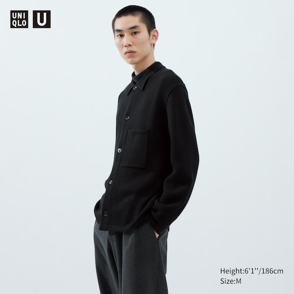 Мужская Повседневная куртка Uniqlo Knitted Overshirt Jacket Uniqlo