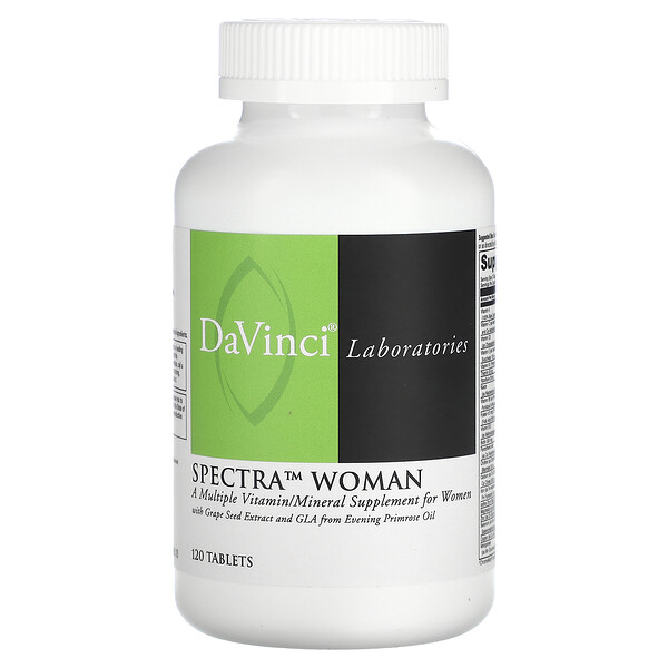 Spectra Woman, Комплекс витаминов и минералов, 120 таблеток DaVinci