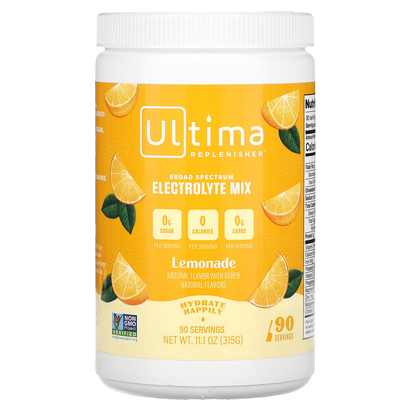 Electrolyte Mix, Лимонад, 11,1 унции (315 г) Ultima
