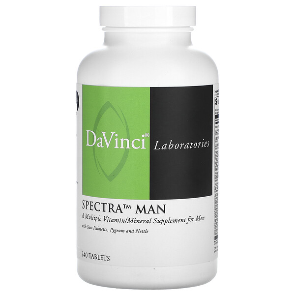 Spectra Man, Комплекс витаминов и минералов, 240 таблеток DaVinci