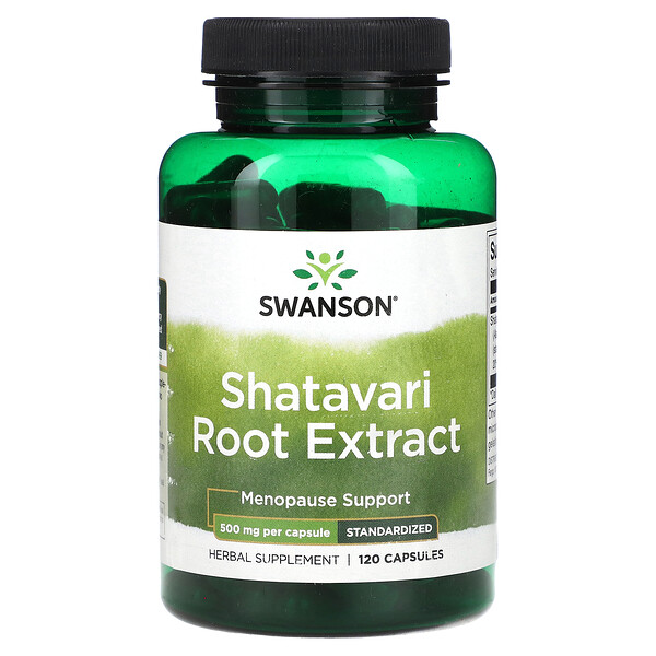 Shatavari Root Extract, 500 mg, 120 Capsules (Капсулы) Swanson