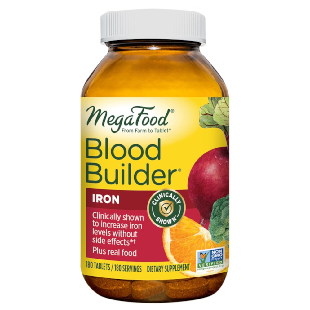 Добавка железа для кроветворения с витамином С, 180 таблеток MegaFood