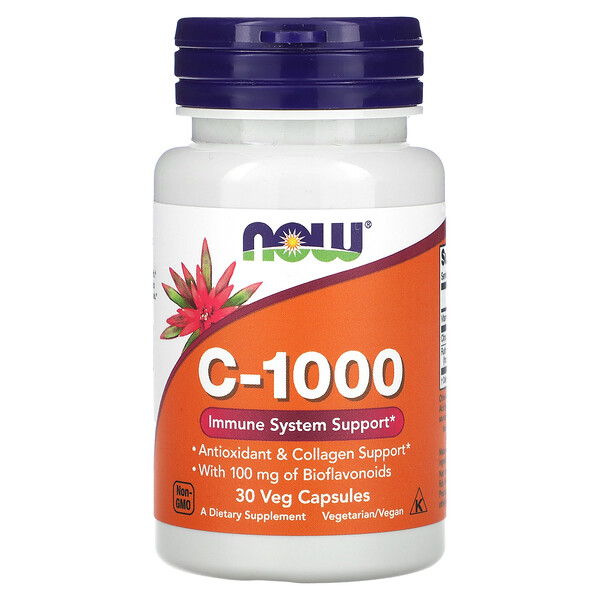 C-1000 - 30 растительных капсул - NOW Foods NOW Foods