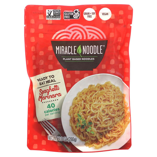Готовое к употреблению блюдо, спагетти Маринара, 9,9 унций (280 г) Miracle Noodle