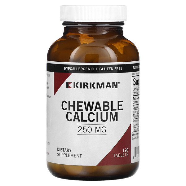 Кальций Жевательный - 250 мг - 120 таблеток - Kirkman Labs Kirkman Labs