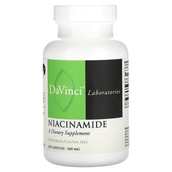 Niacinamide, 500 mg, 100 Capsules (Капсулы) DaVinci