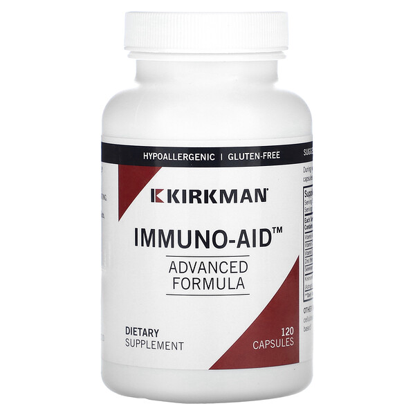 Усовершенствованная формула Immuno-Aid, 120 капсул Kirkman Labs