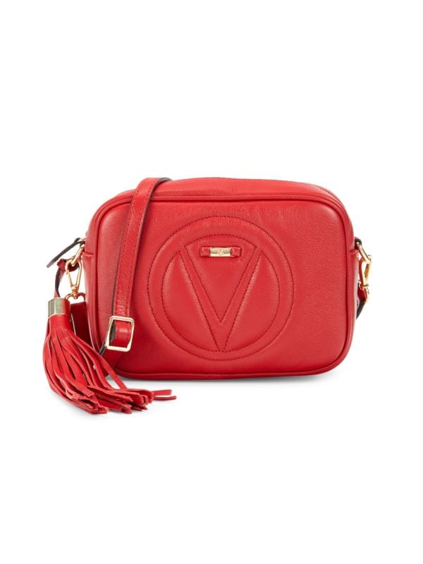 Кожаная сумка через плечо с логотипом Mia Valentino By Mario Valentino