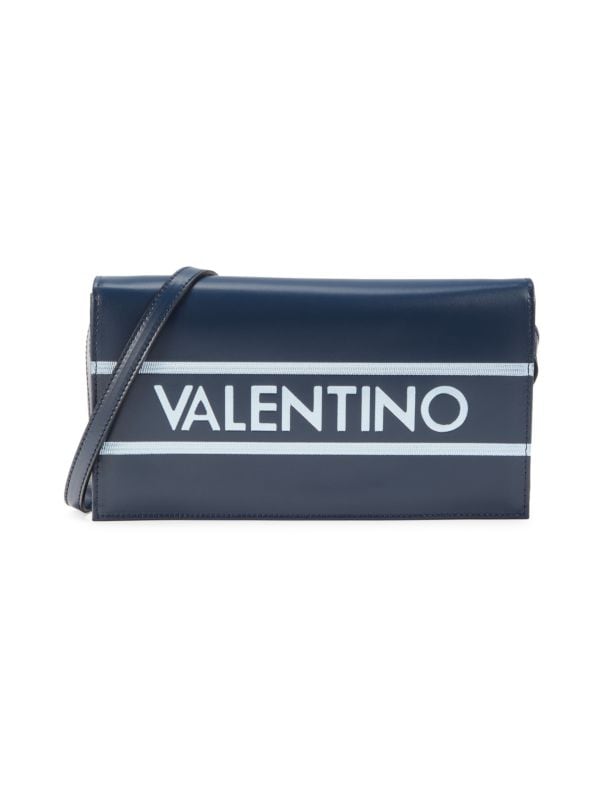 Кожаная сумка через плечо с логотипом Lena Valentino By Mario Valentino