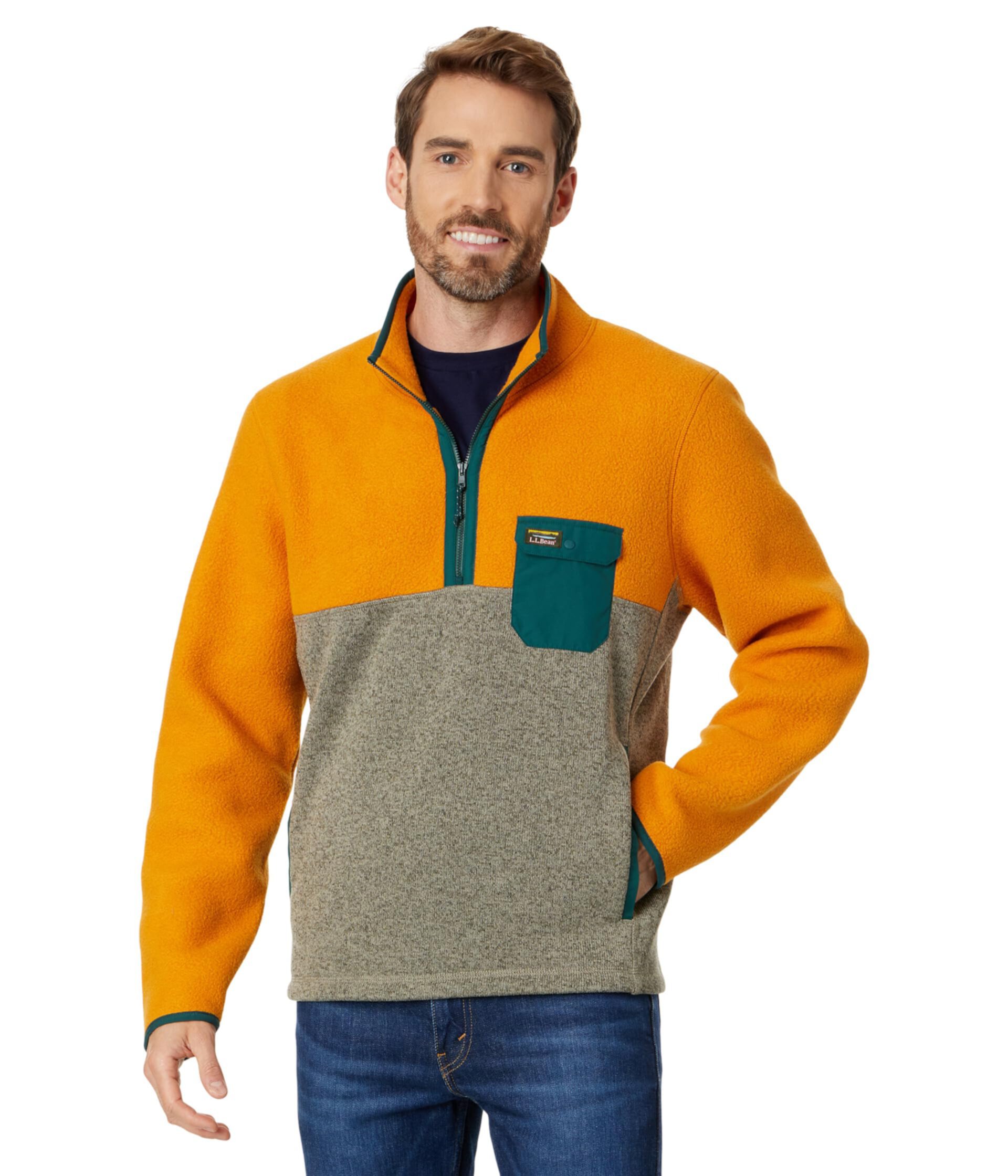 Свитер Гибридный пуловер из флисового шерпа L.L.Bean