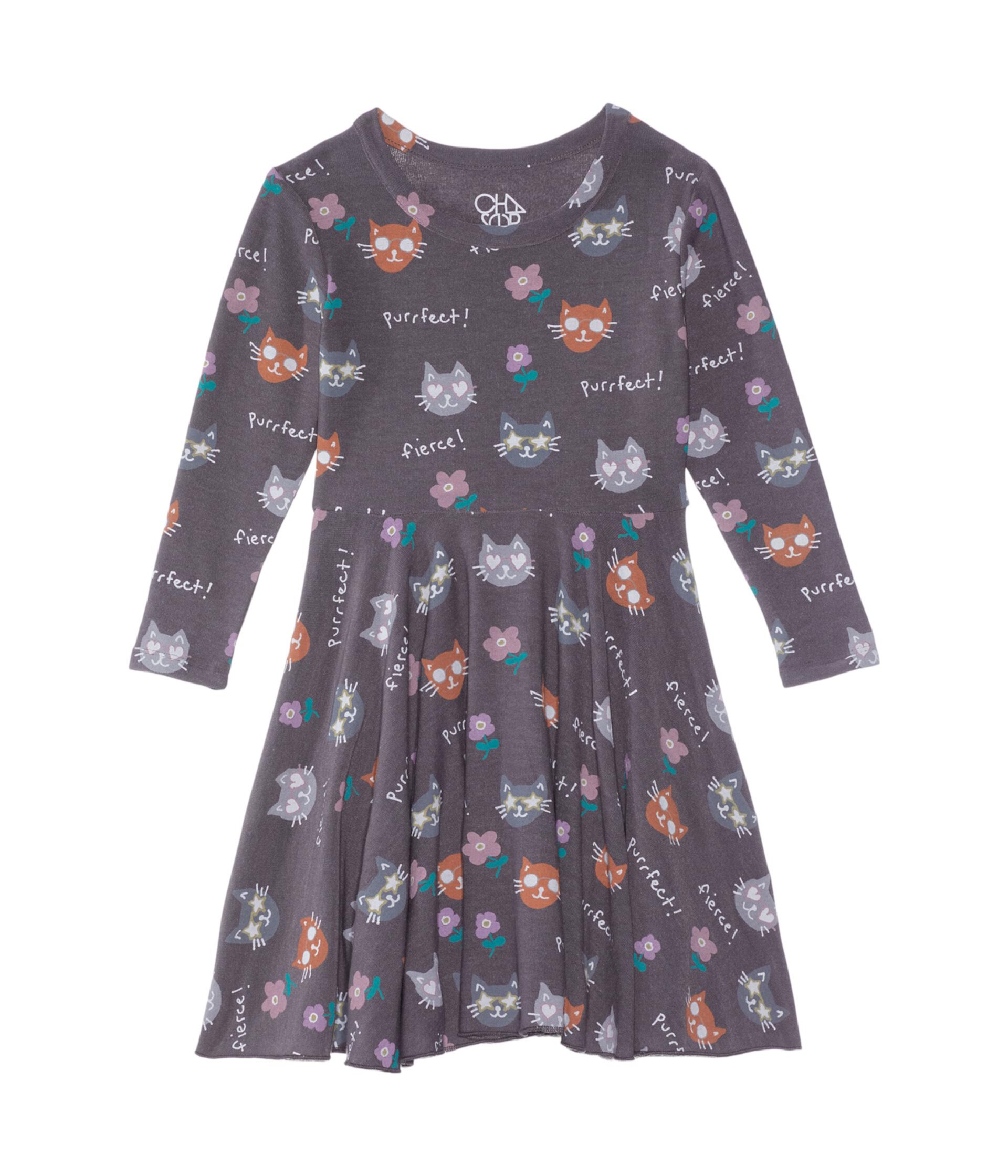 Purrfect Peplum Dress (Toddler/Little Kids) Chaser