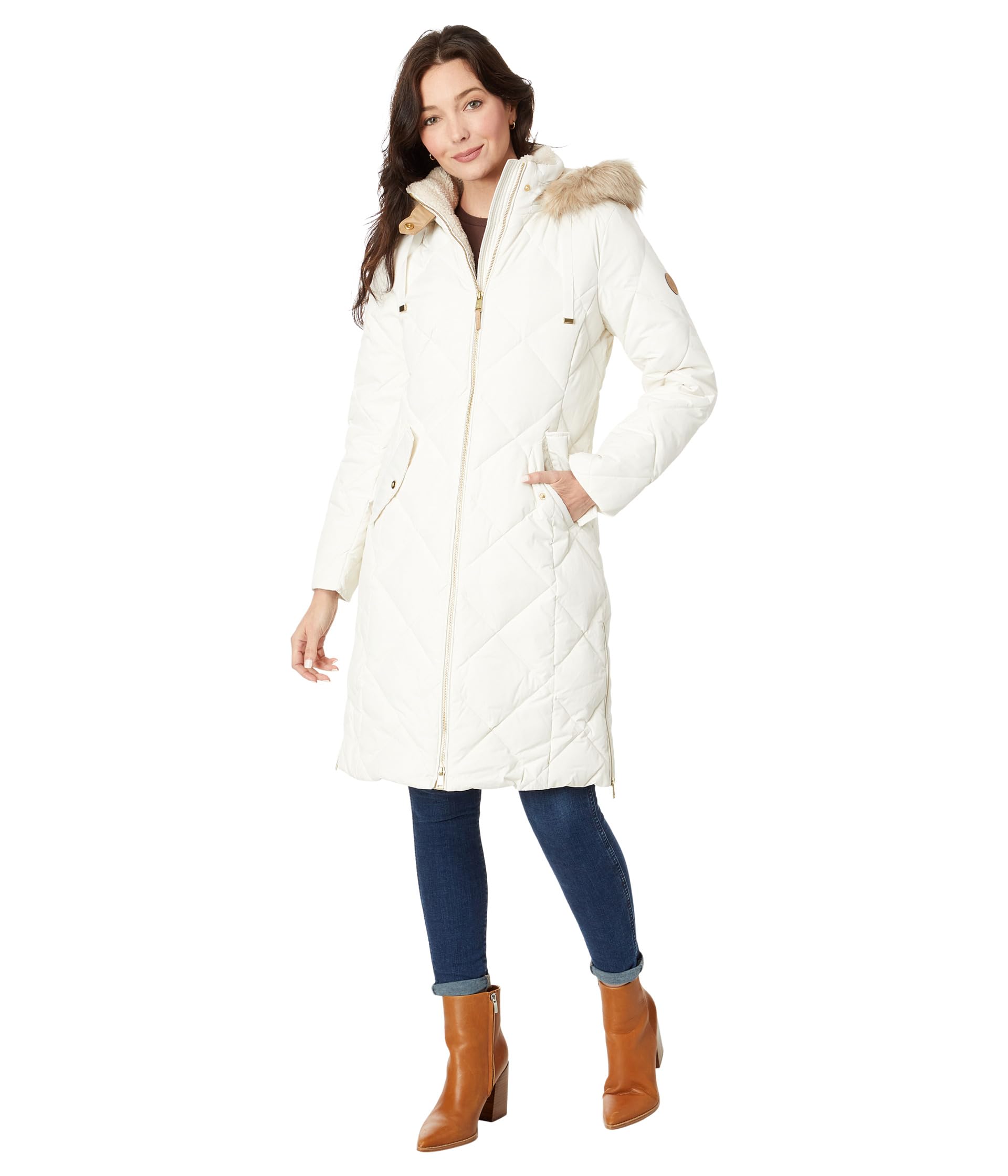 Женская Куртка LAUREN Ralph Lauren Diamond Puffer Detachable Hoodie LAUREN Ralph Lauren