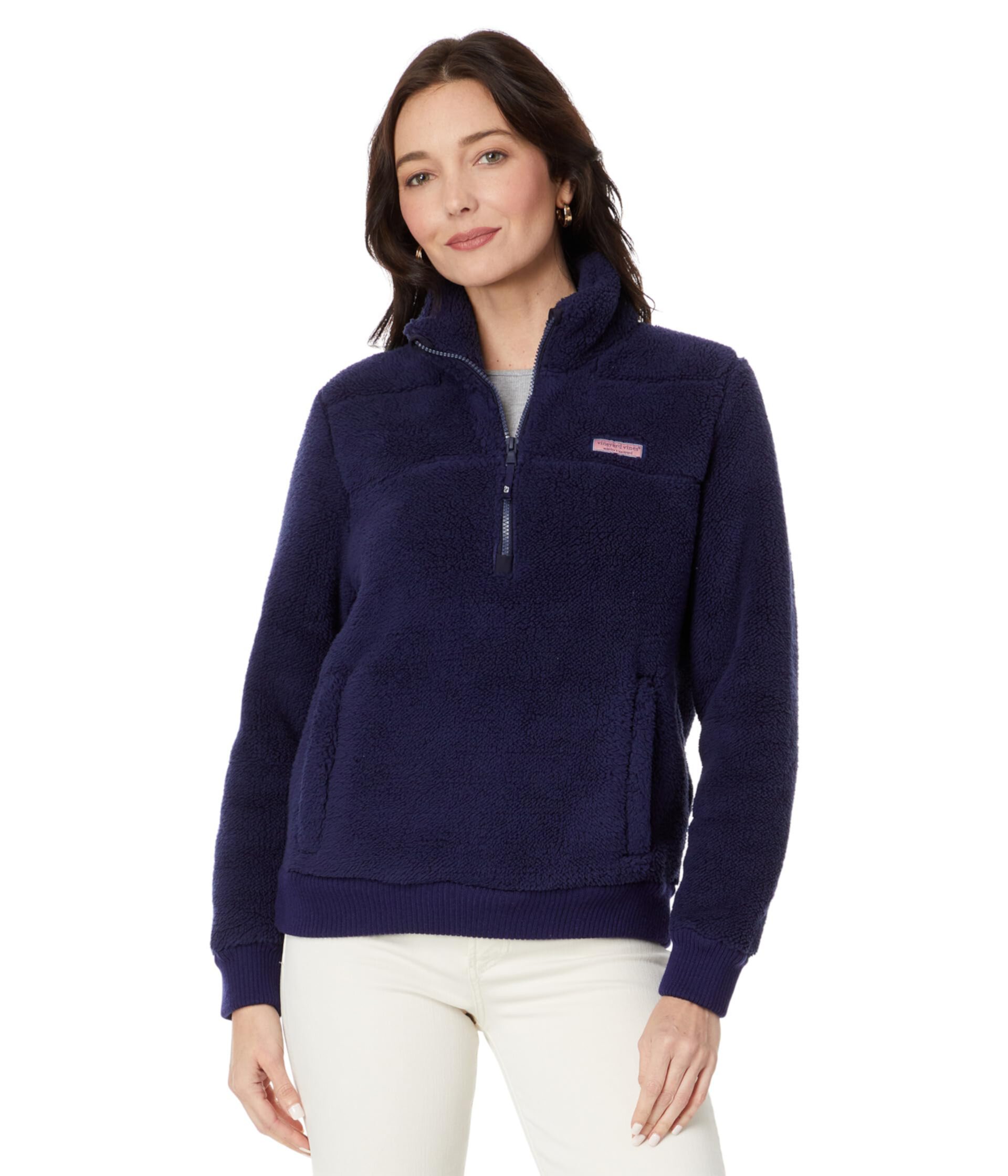 Женский Пуловер Vineyard Vines Plush Teddy 1/4 Zip Shep Vineyard Vines