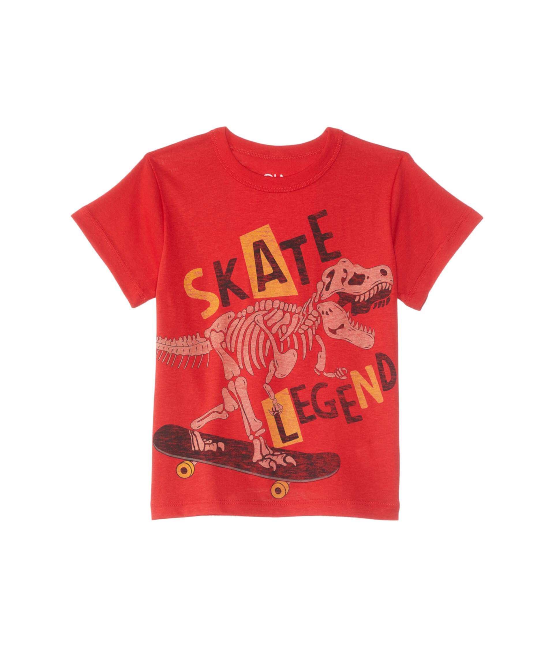 Футболка Skate Legend для детей с коротким рукавом, 50% полиэстер, 38% хлопок Chaser