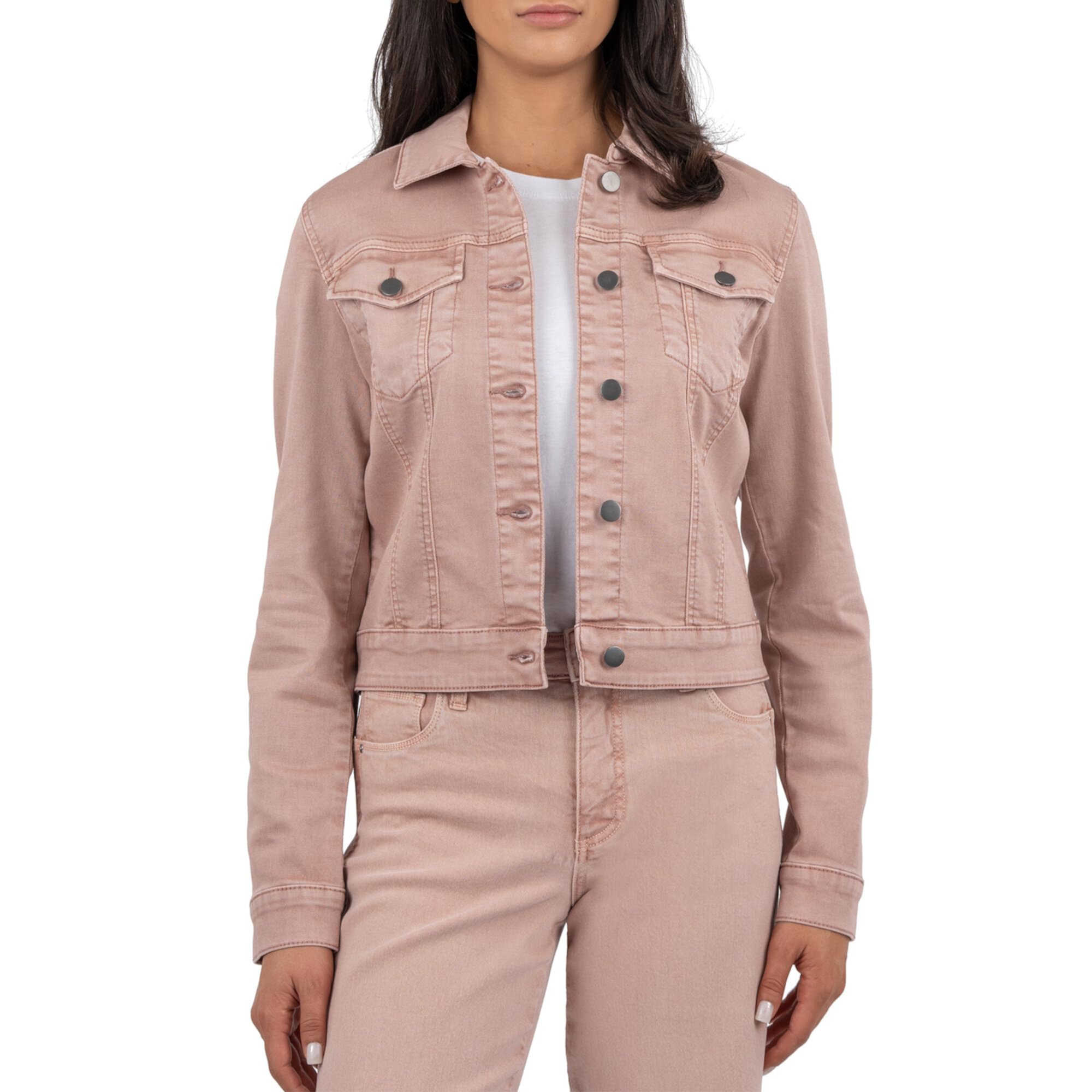 Julia Crop Jacket w/ Drop Shoulder-Regular Waistband KUT from the Kloth