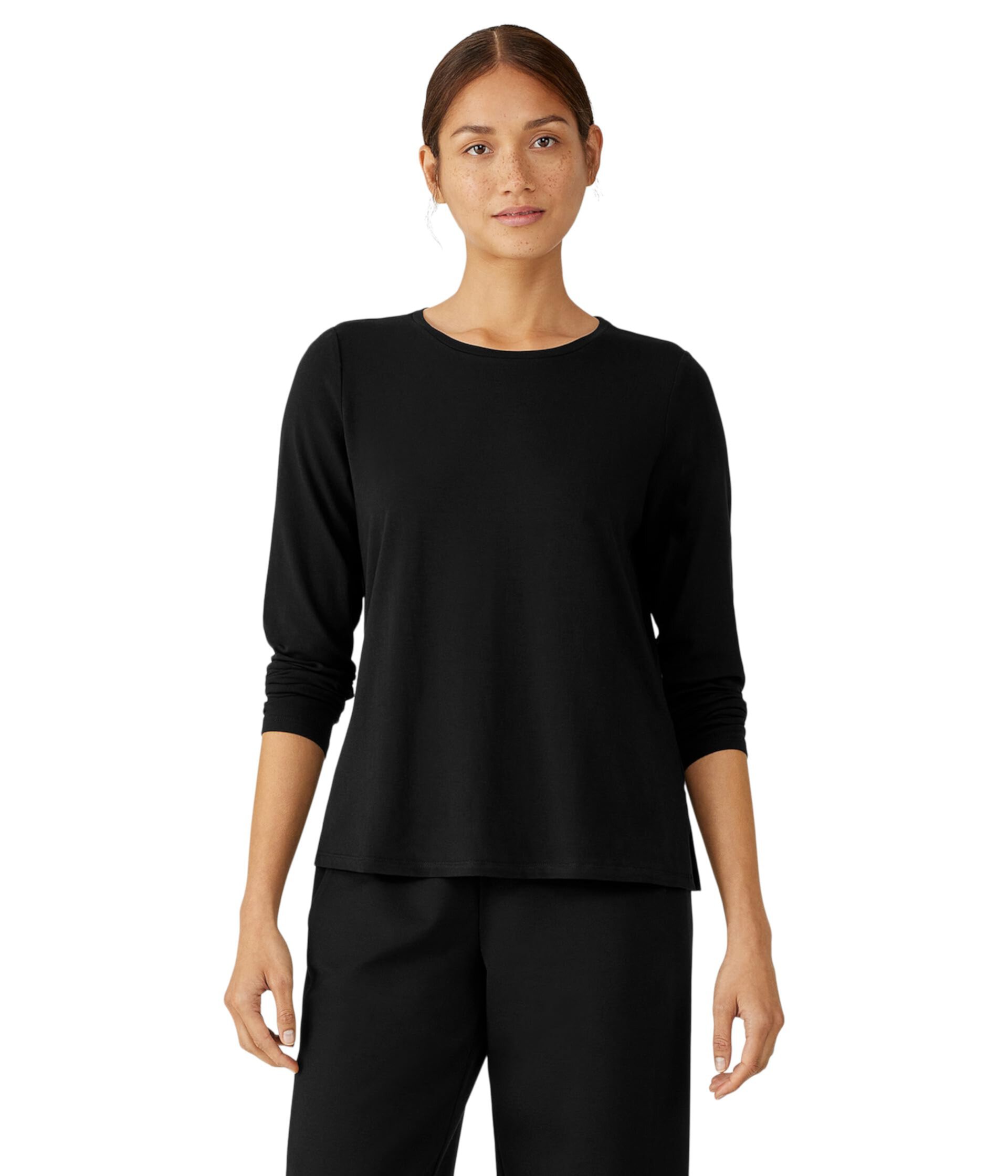 Женская Футболка Eileen Fisher Crew Neck Top Eileen Fisher