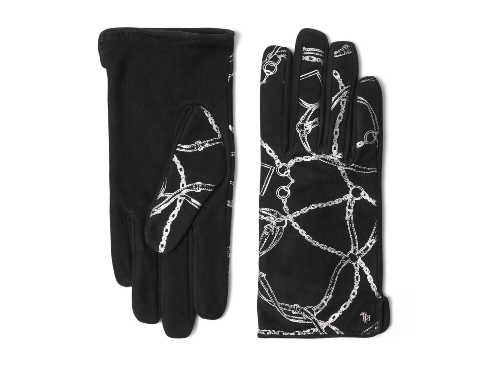 Замшевая перчатка с принтом LAUREN Ralph Lauren