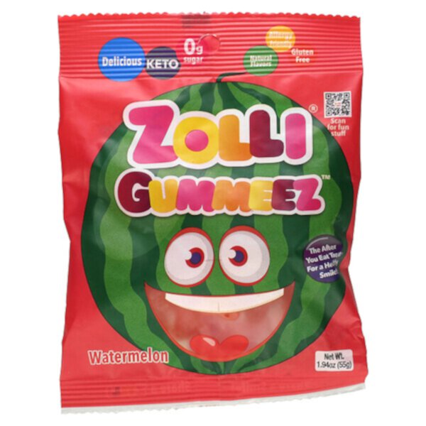 Zolli Gummeez, Watermelon, 1.94 oz (55 g) Zolli Pops