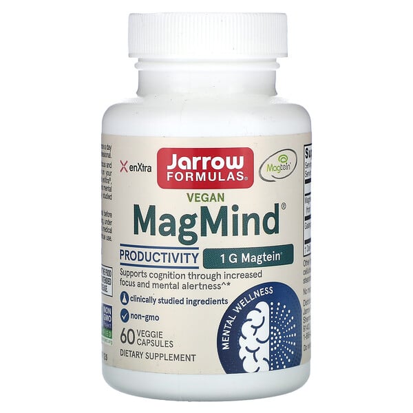 Vegan MagMind, Продуктивность - 60 растительных капсул - Jarrow Formulas Jarrow Formulas