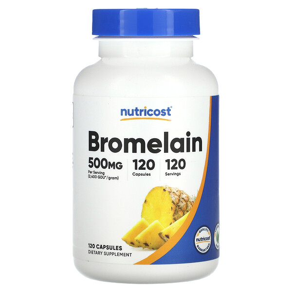 Bromelain, 500 мг - 120 капсул - Nutricost Nutricost