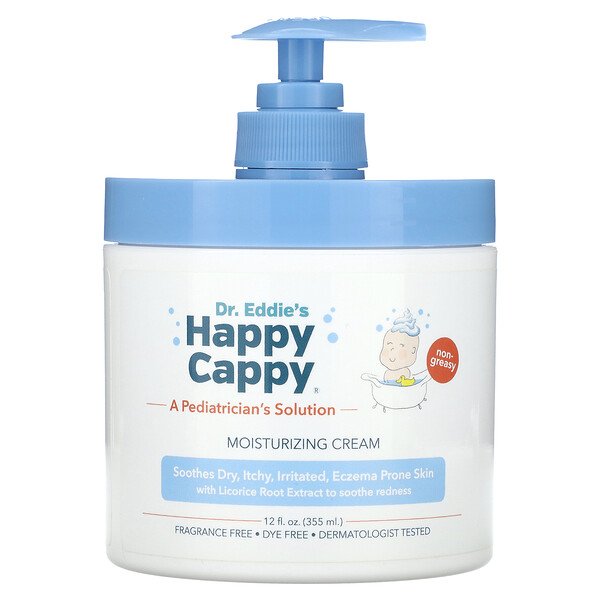 Увлажняющий крем, без отдушек, 12 жидких унций (355 мл) Happy Cappy