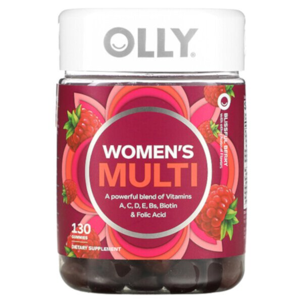 Women's Multi, Blissful Berry, 130 жевательных конфет OLLY