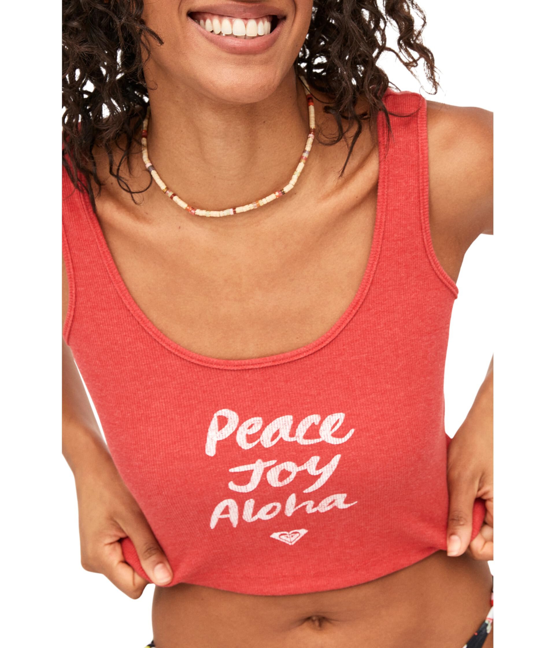 Майка в рубчик Peace Joy Aloha Roxy