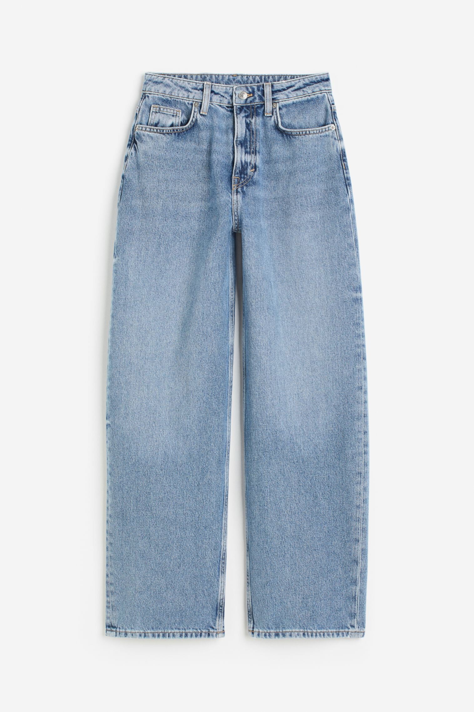Мешковатые высокие джинсы H&M
